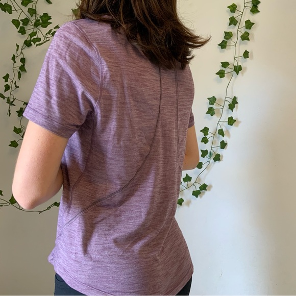 Purple Lululemon Athletic Te-shirt size 4 - Picture 2 of 4